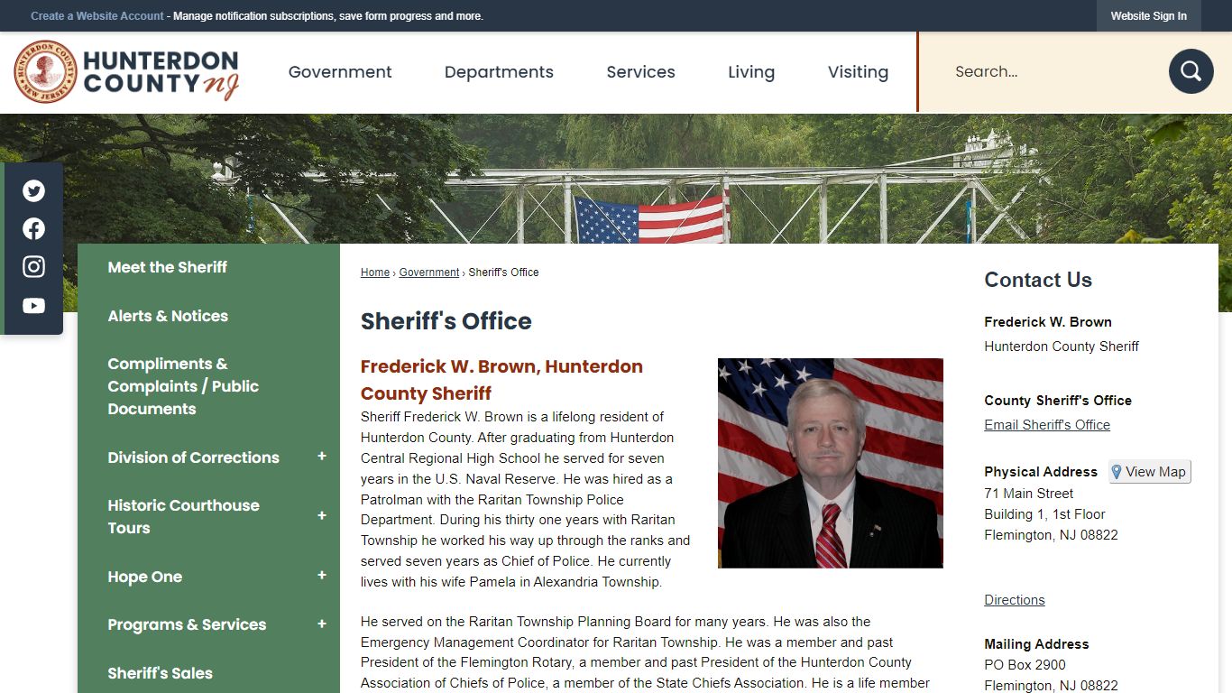 Sheriff's Office | Hunterdon County, NJ