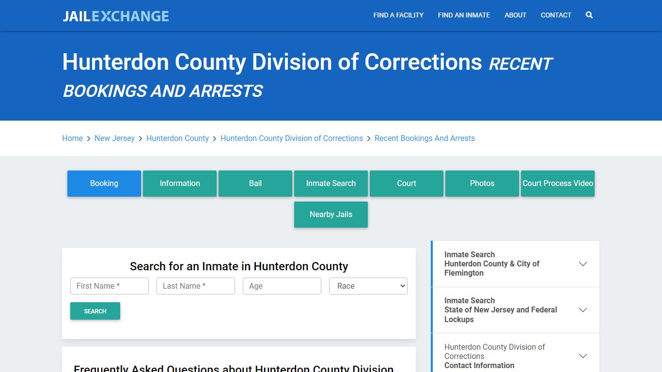 Hunterdon County Division of Corrections - Jail Exchange